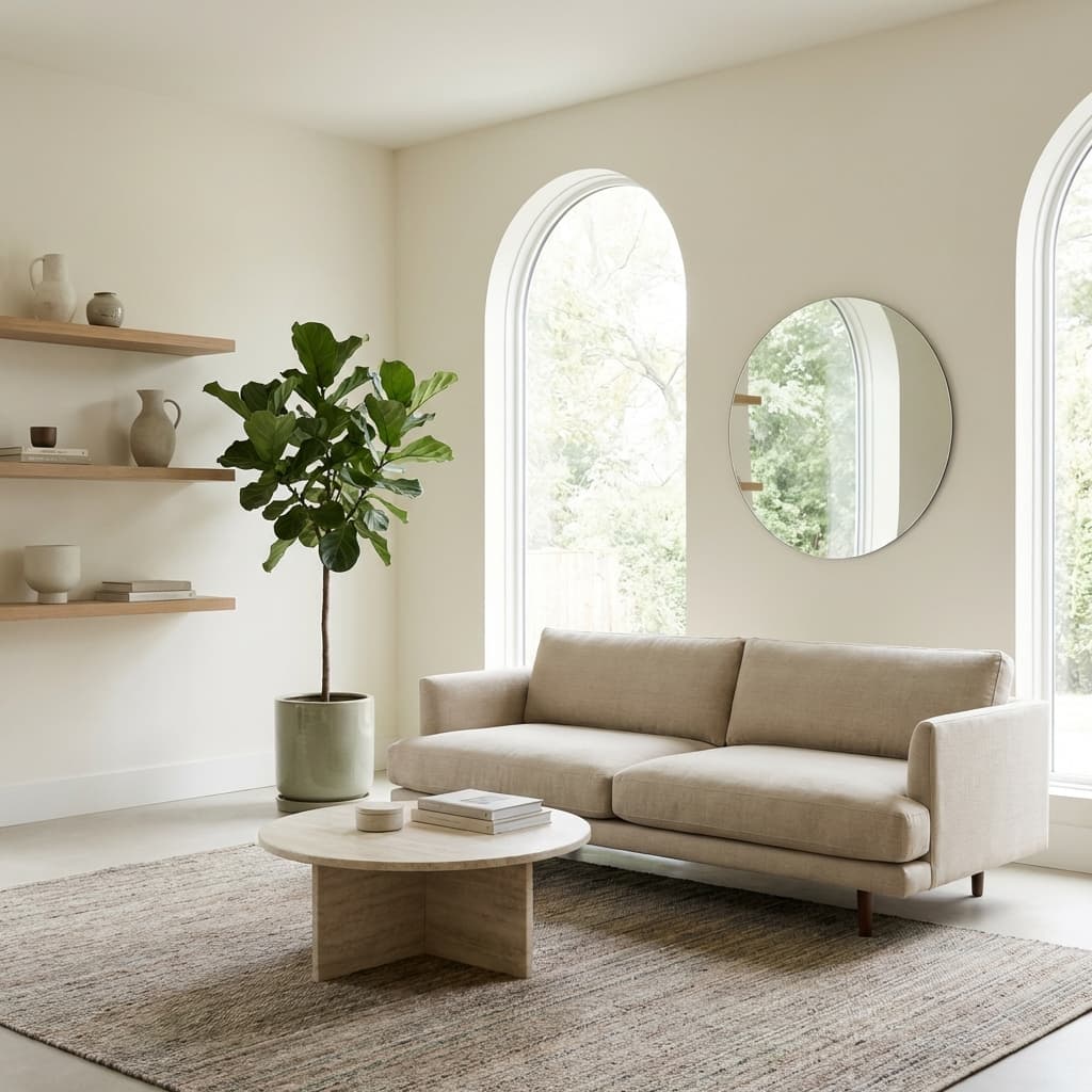 Espacio minimalista y organizado con Feng Shui